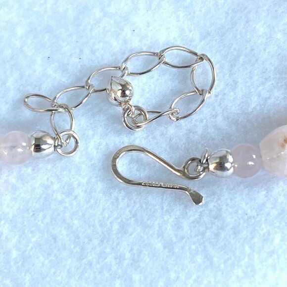 Jay King DTR Sterling Silver 925 Rose Quartz & Citrine Beaded Necklace 18"-21" - Picture 8 of 16